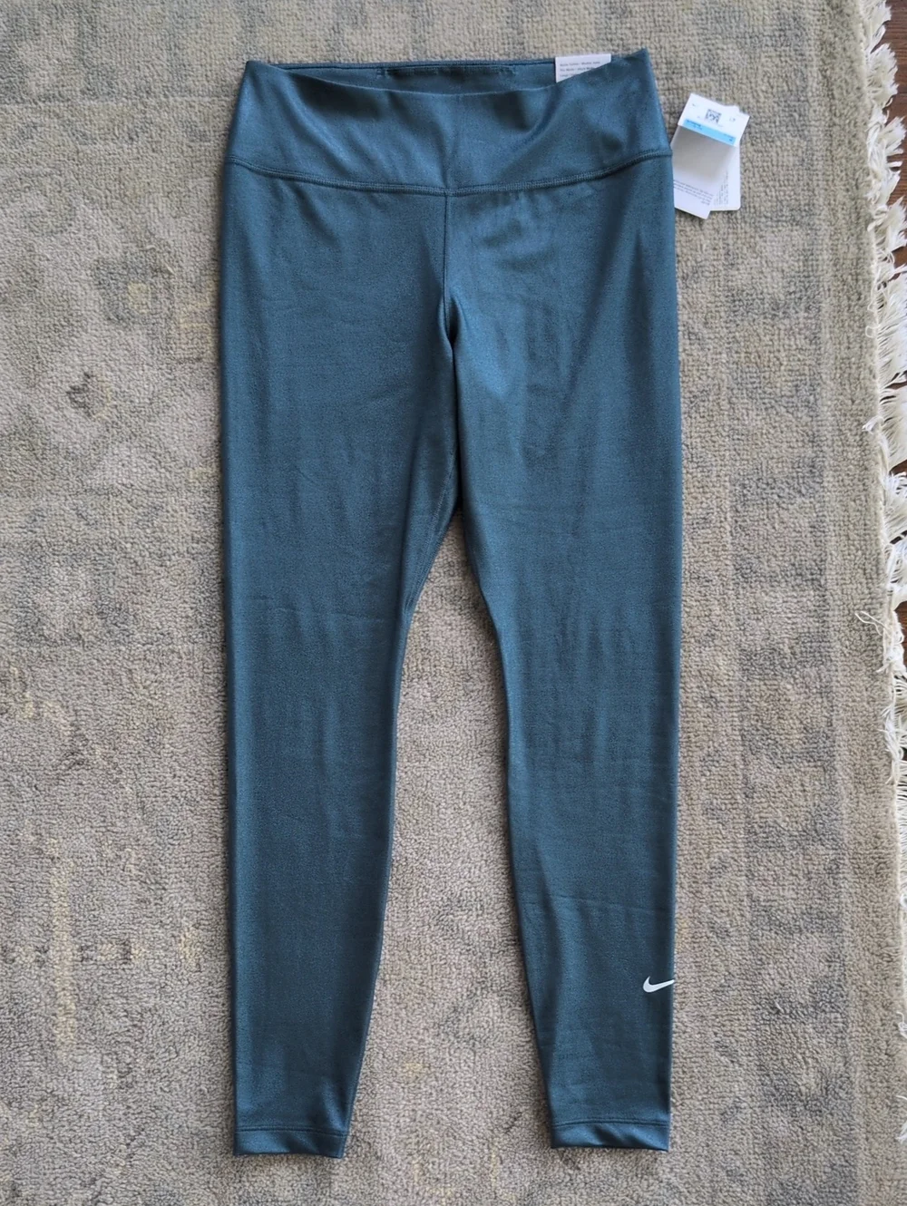 Nike One Shine Dark Teal Leggings